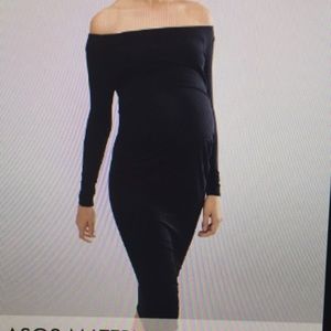Maternity Bardot Dress -long sleeves